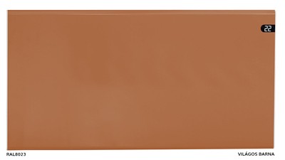 színes norvég radiátor RAL8023 - világos barna