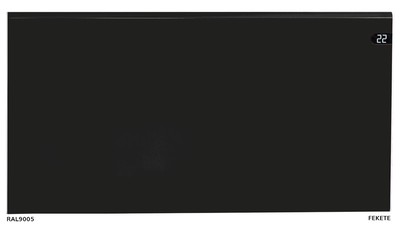 színes norvég radiátor RAL9005 - fekete